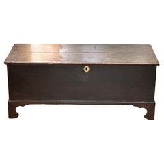 Early 19th C. English Oak Traveling Trunk
