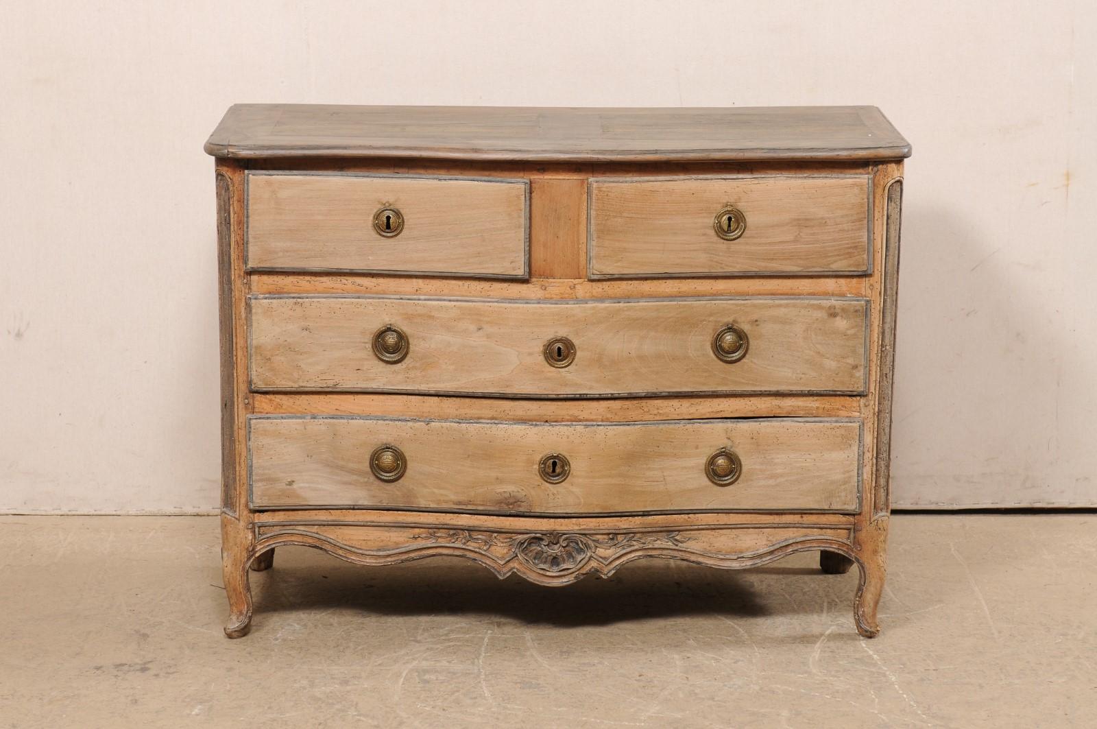 Early 19th Century French Commode W/Subtle Serpentine Front and Slender Depth 7