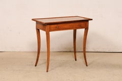 An Early 19th C. Italian Occasional Table w/Inlay Accents & Elegant Sabre Legs