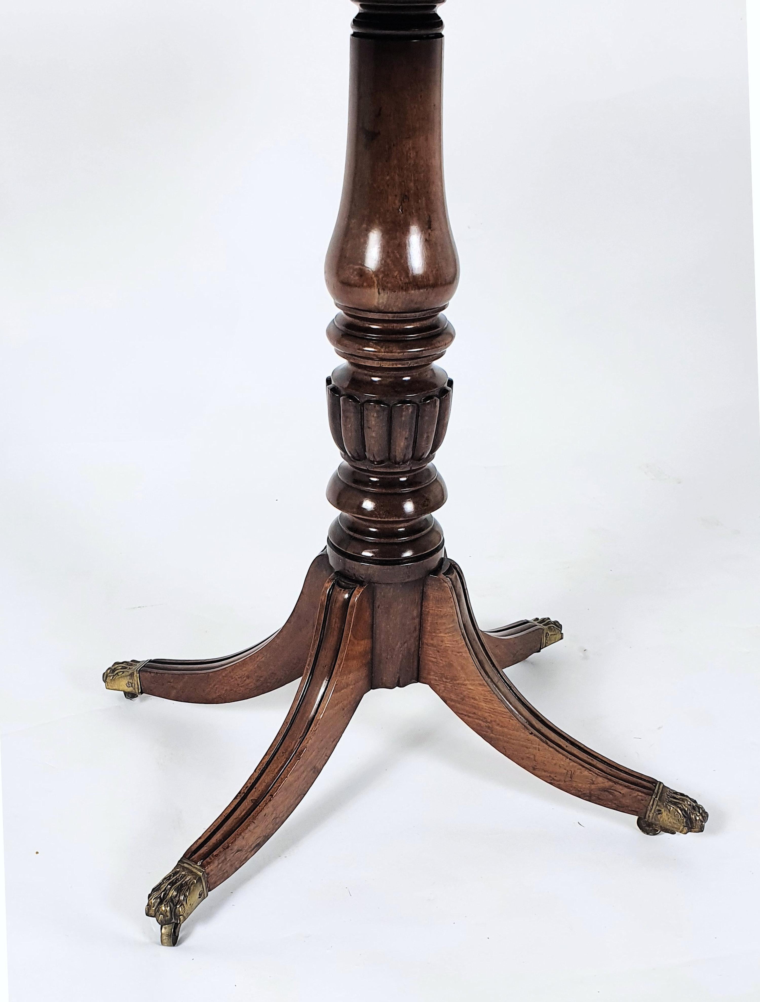 British Early 19th Century Mahogany Centre Table For Sale