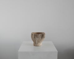 An Early 19Th C. Pale Yellow Catalan Marble Mortar