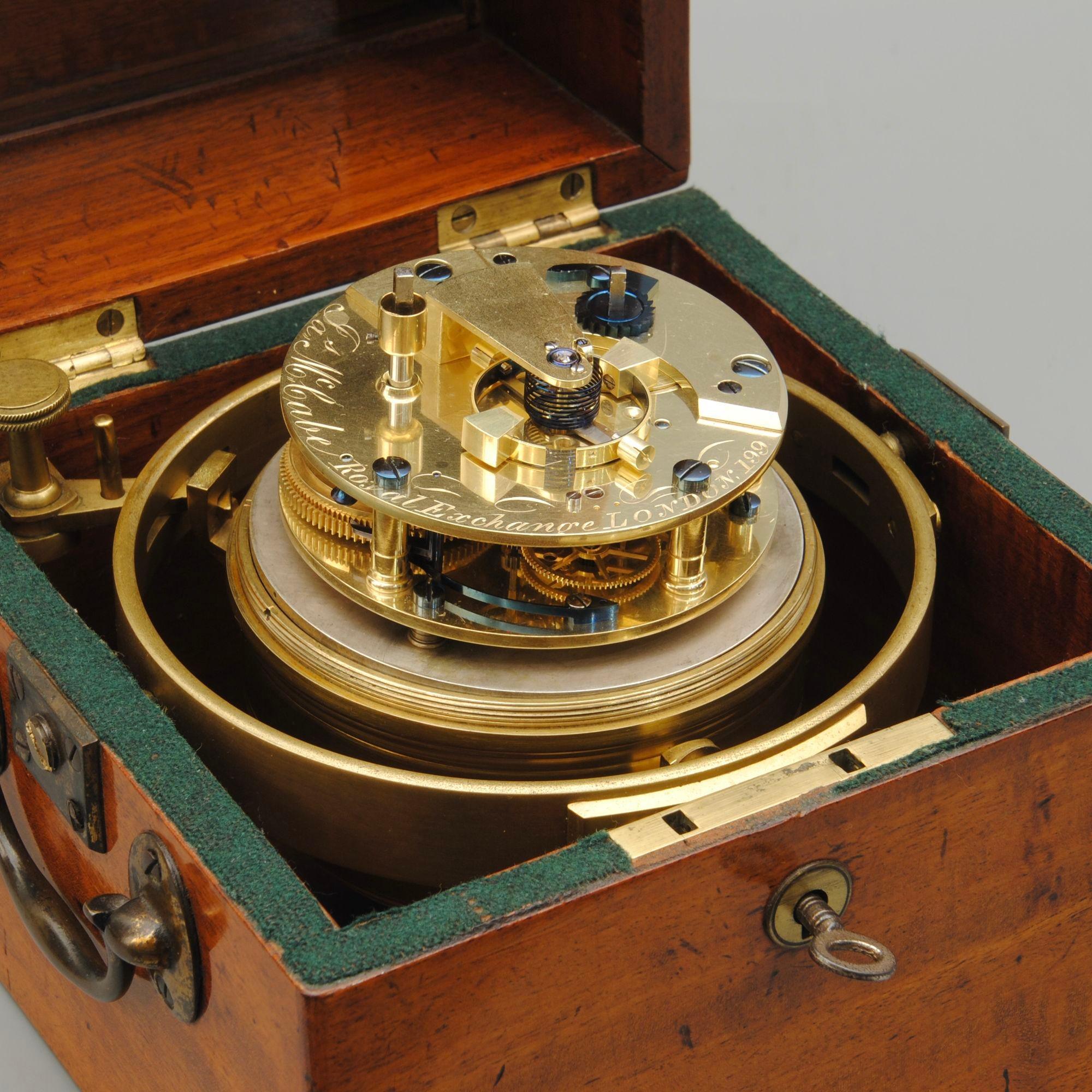 Early 19th Century 2 Day Marine Chronometer by James McCabe, No. 199 In Good Condition For Sale In Lincolnshire, GB