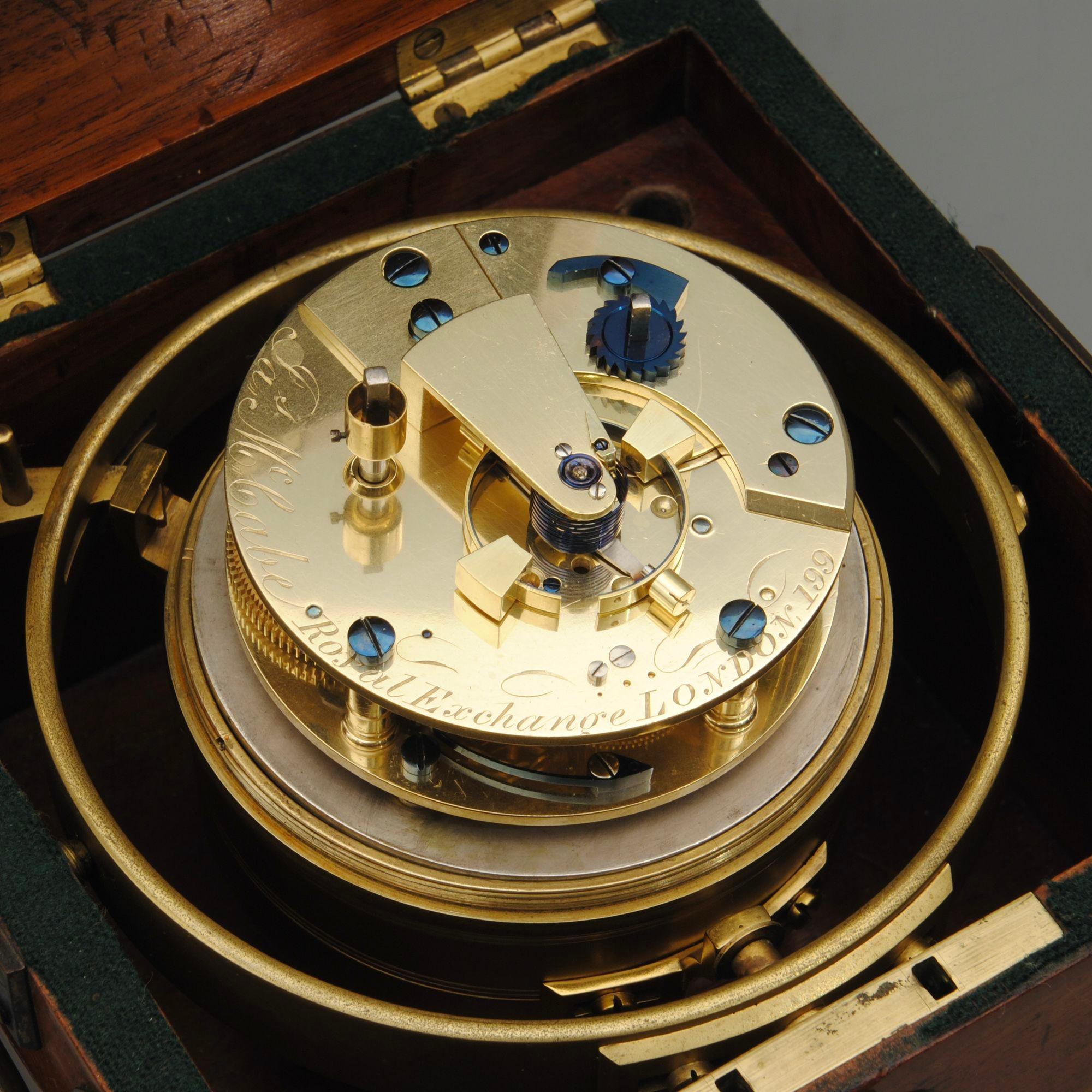 Early 19th Century 2 Day Marine Chronometer by James McCabe, No. 199 For Sale 1