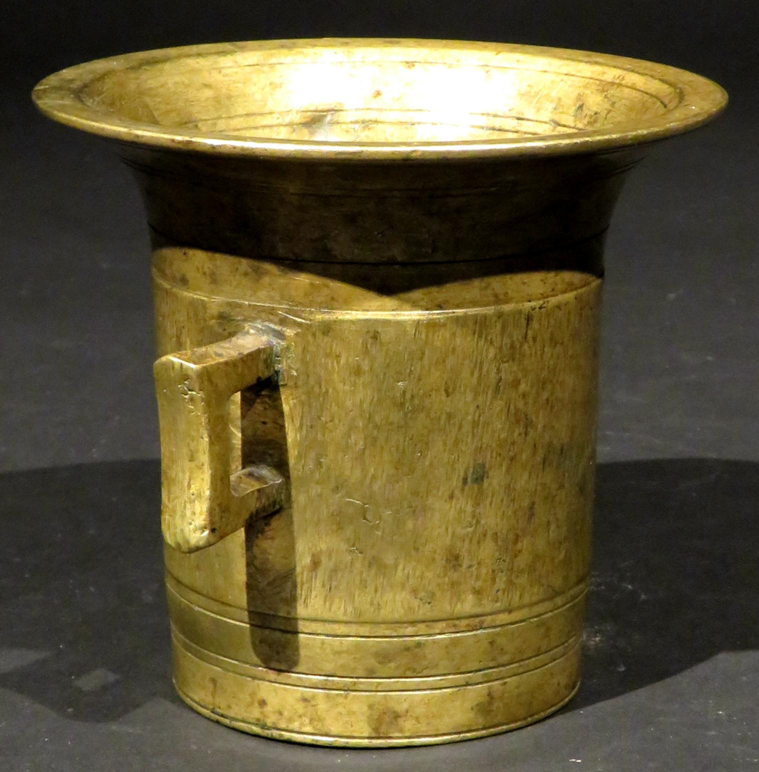 brass pestle and mortar
