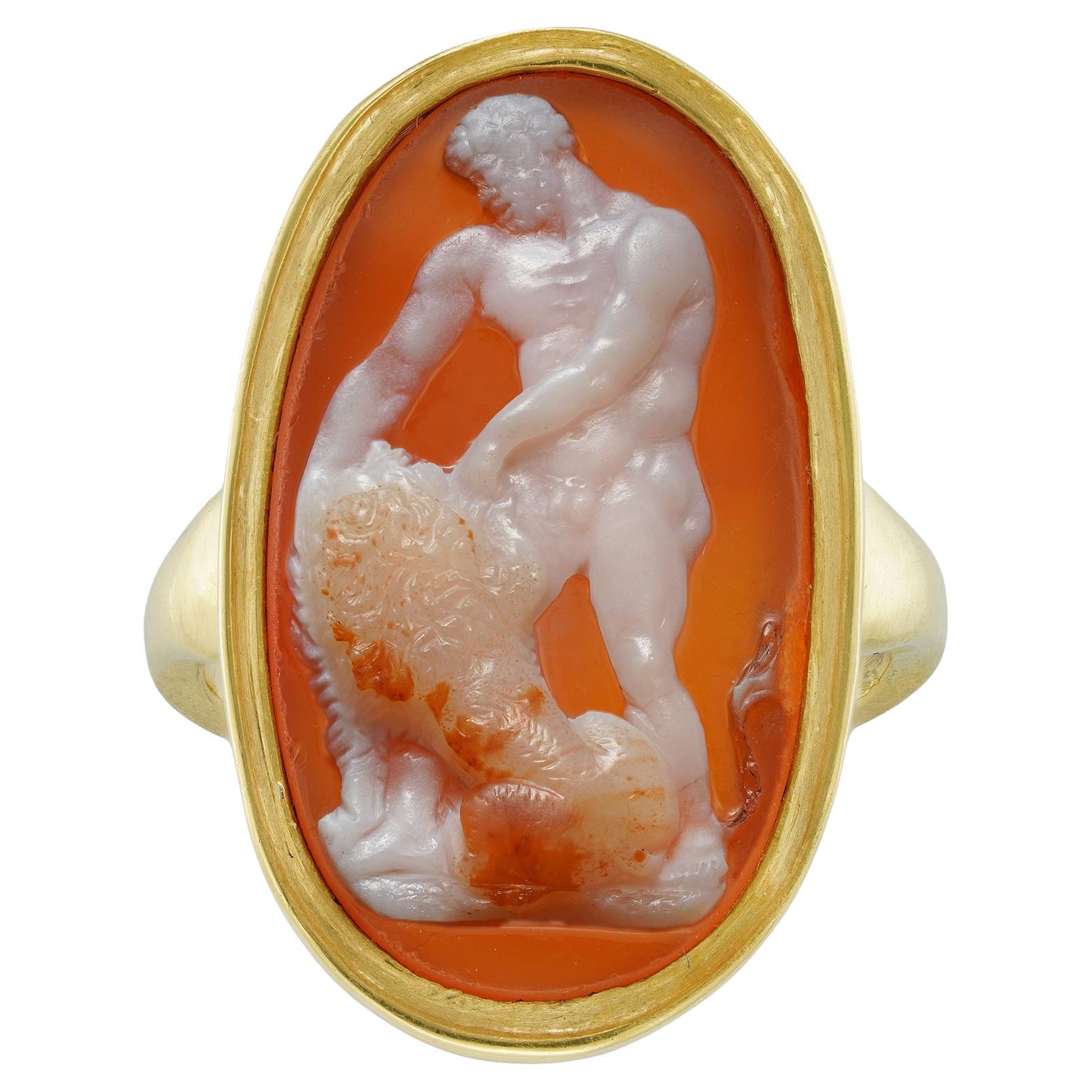 An early 19th century cameo ring