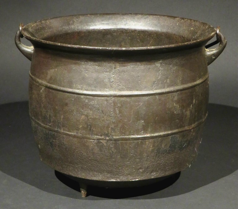Early 19th Century Cast Iron Cauldron or Kettle, Continental Circa 1800