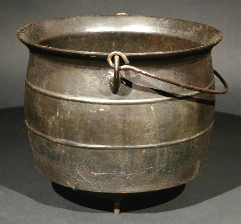 Early 19th Century Cast Iron Cauldron or Kettle, Continental Circa 1800