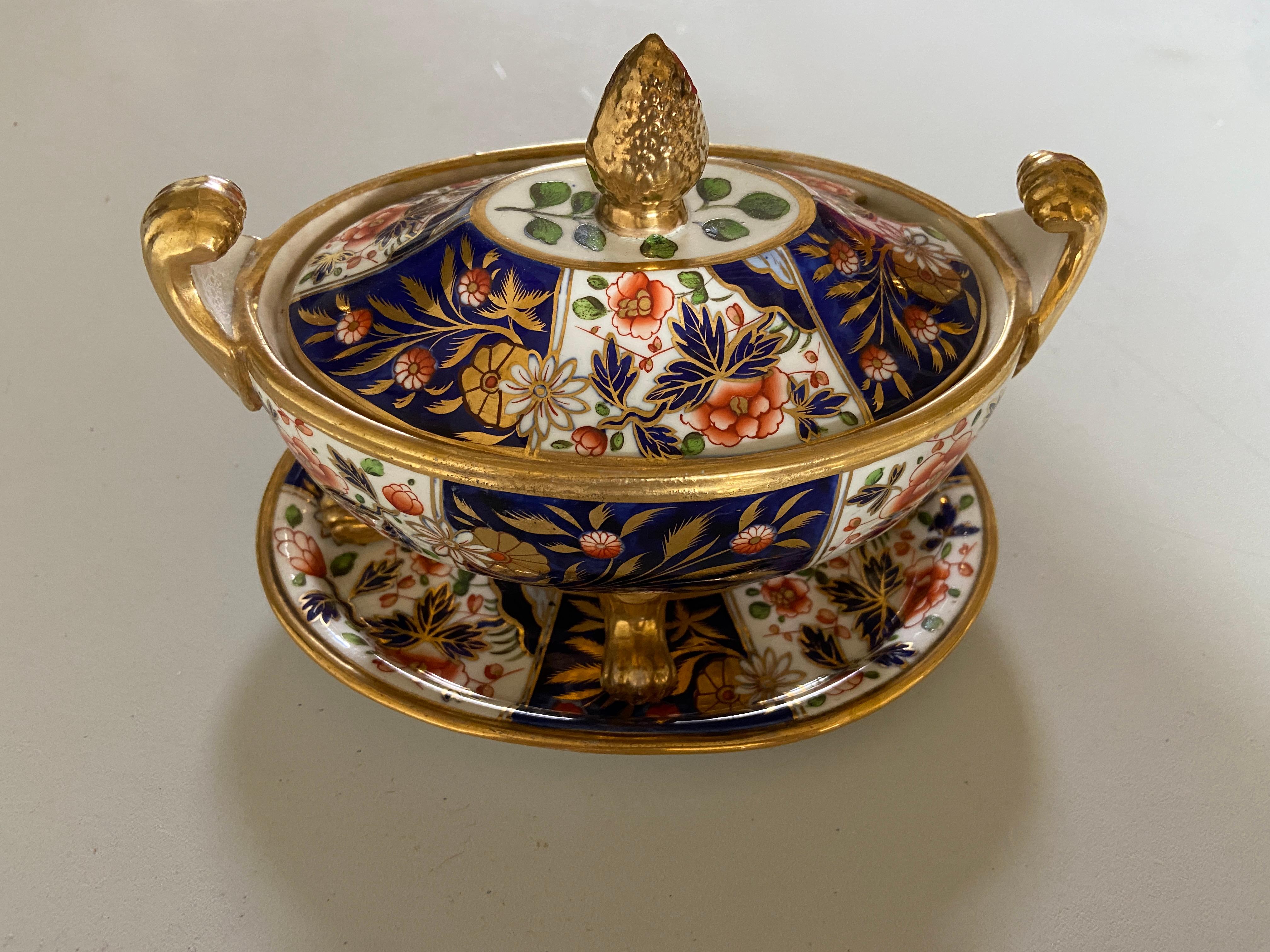 Early 19th Century Coalport Imari Pattern Part Dessert Service circa 1810 6