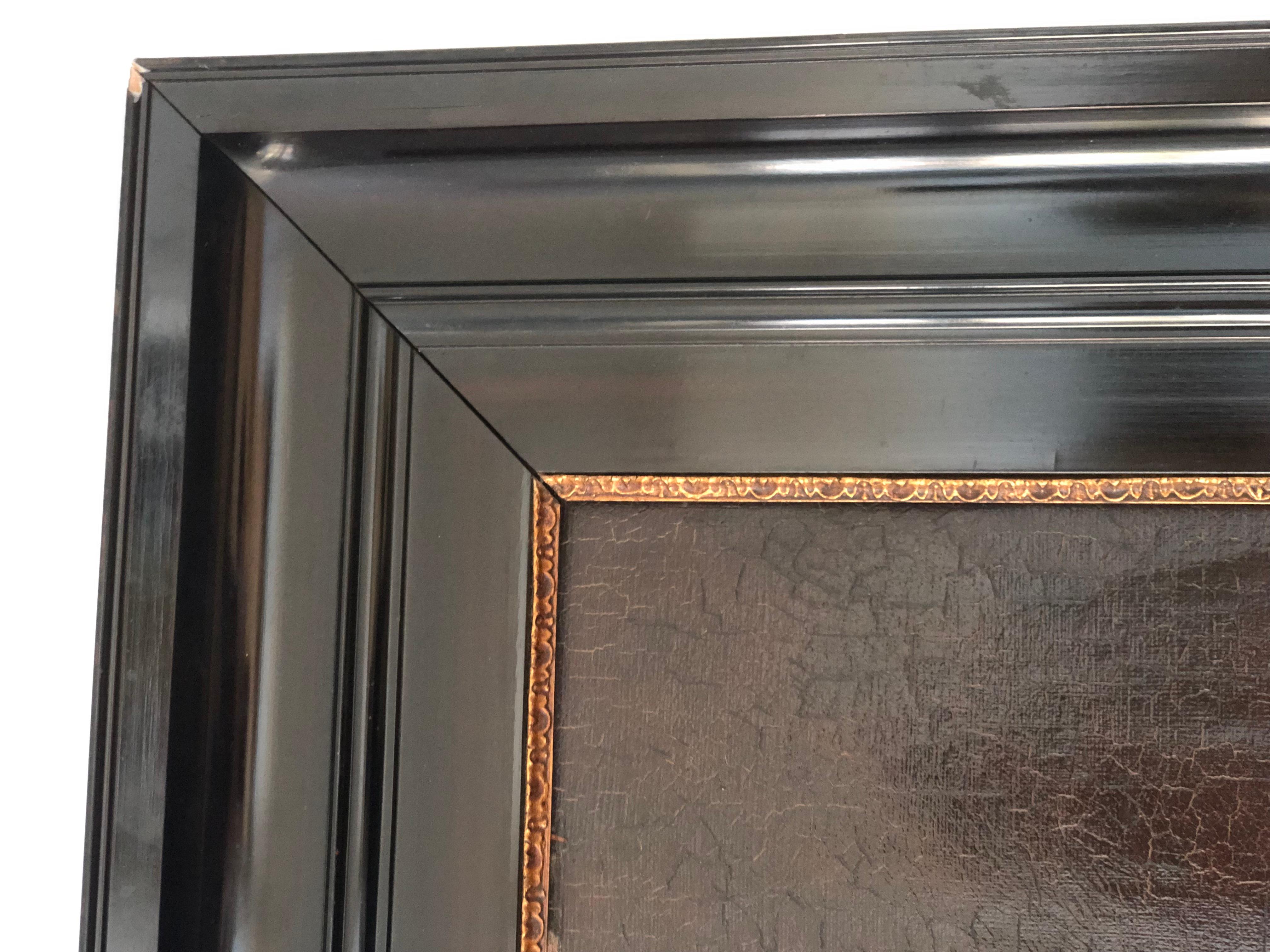 Hand-Painted An Early 19th century Dutch Portrait Painting of W. J. De Buck