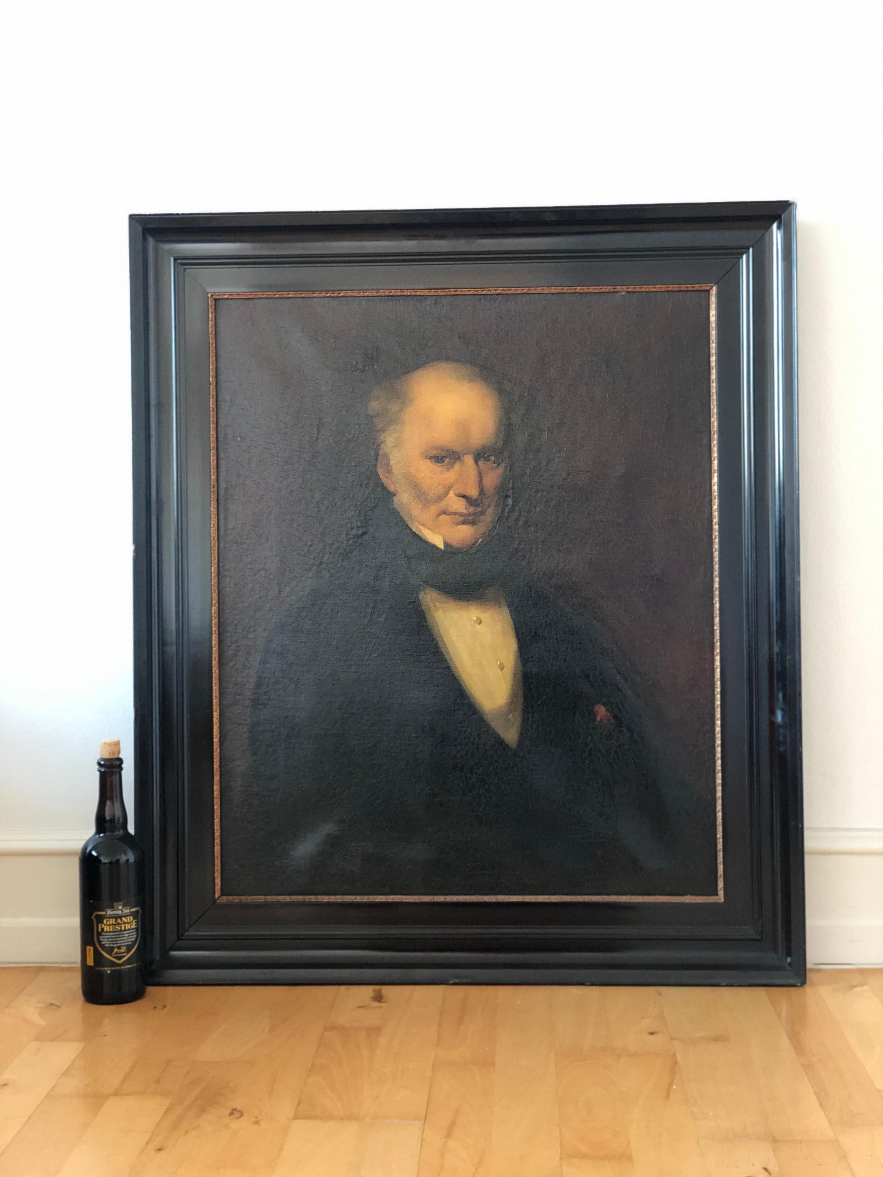 19th Century An Early 19th century Dutch Portrait Painting of W. J. De Buck