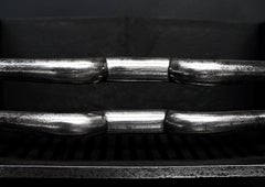 Early 19th Century English Polished Steel Firegrate