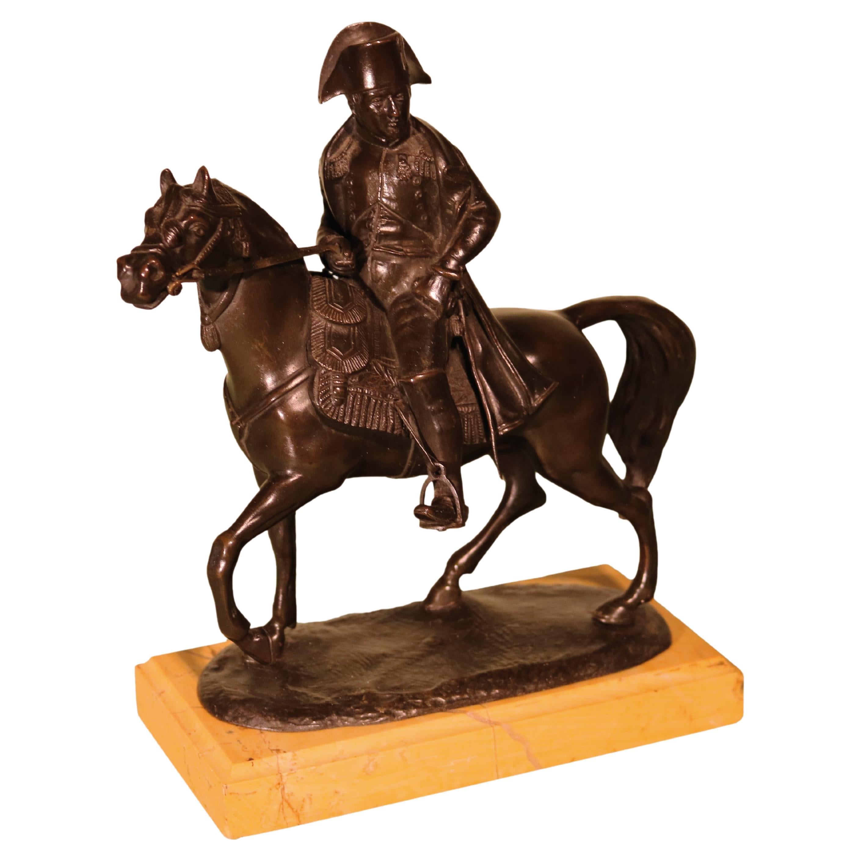 Early 19th Century French Bronze of Napoleon on Marengo