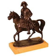 Bronze français du début du XIXe siècle représentant Napoléon de Napoléon sur Marengo
