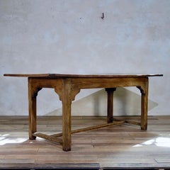 Early 19th Century French Elm Farmhouse Kitchen Refectory Dining Table