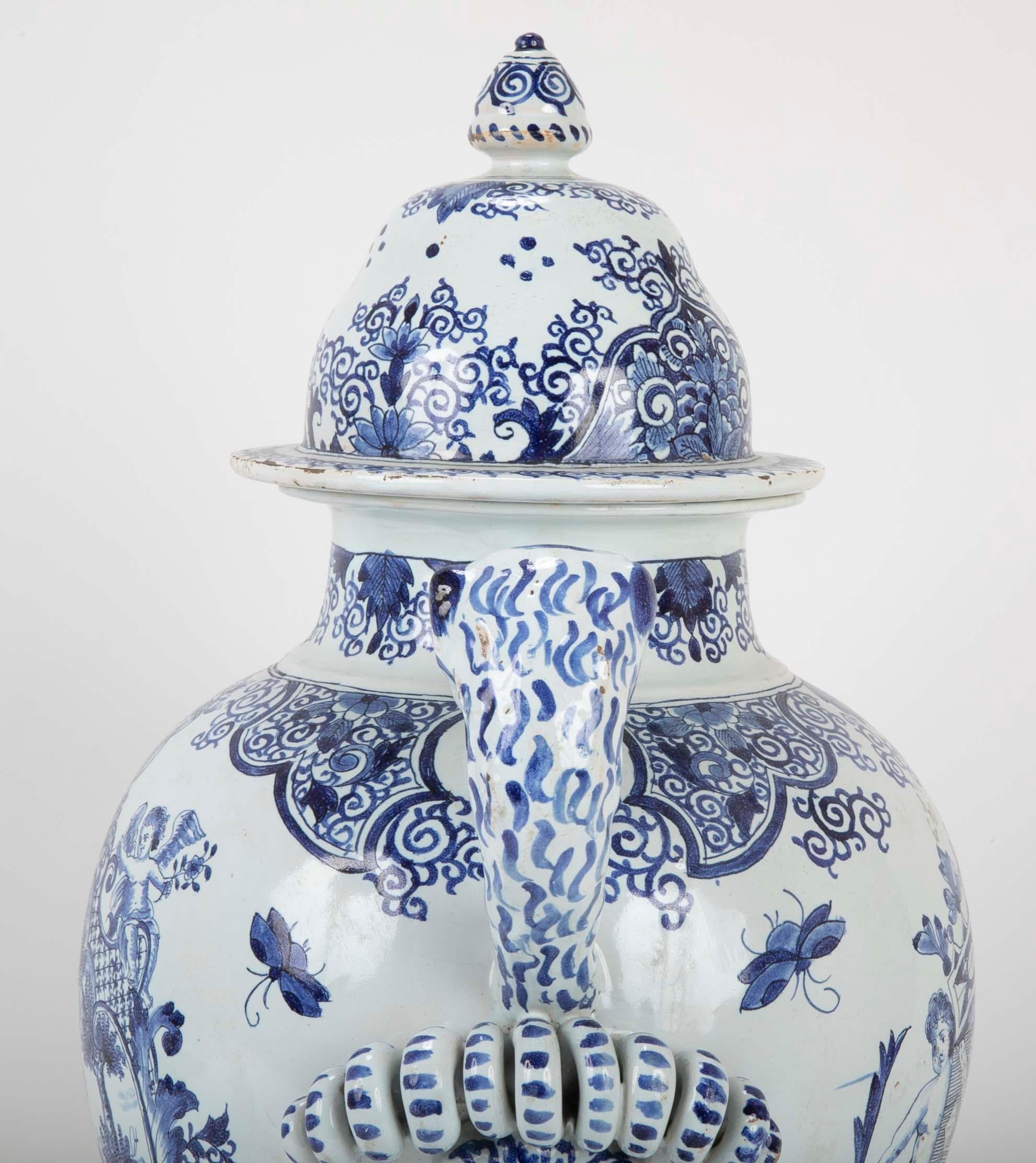 Early 19th Century French Faience Lidded Jar 8