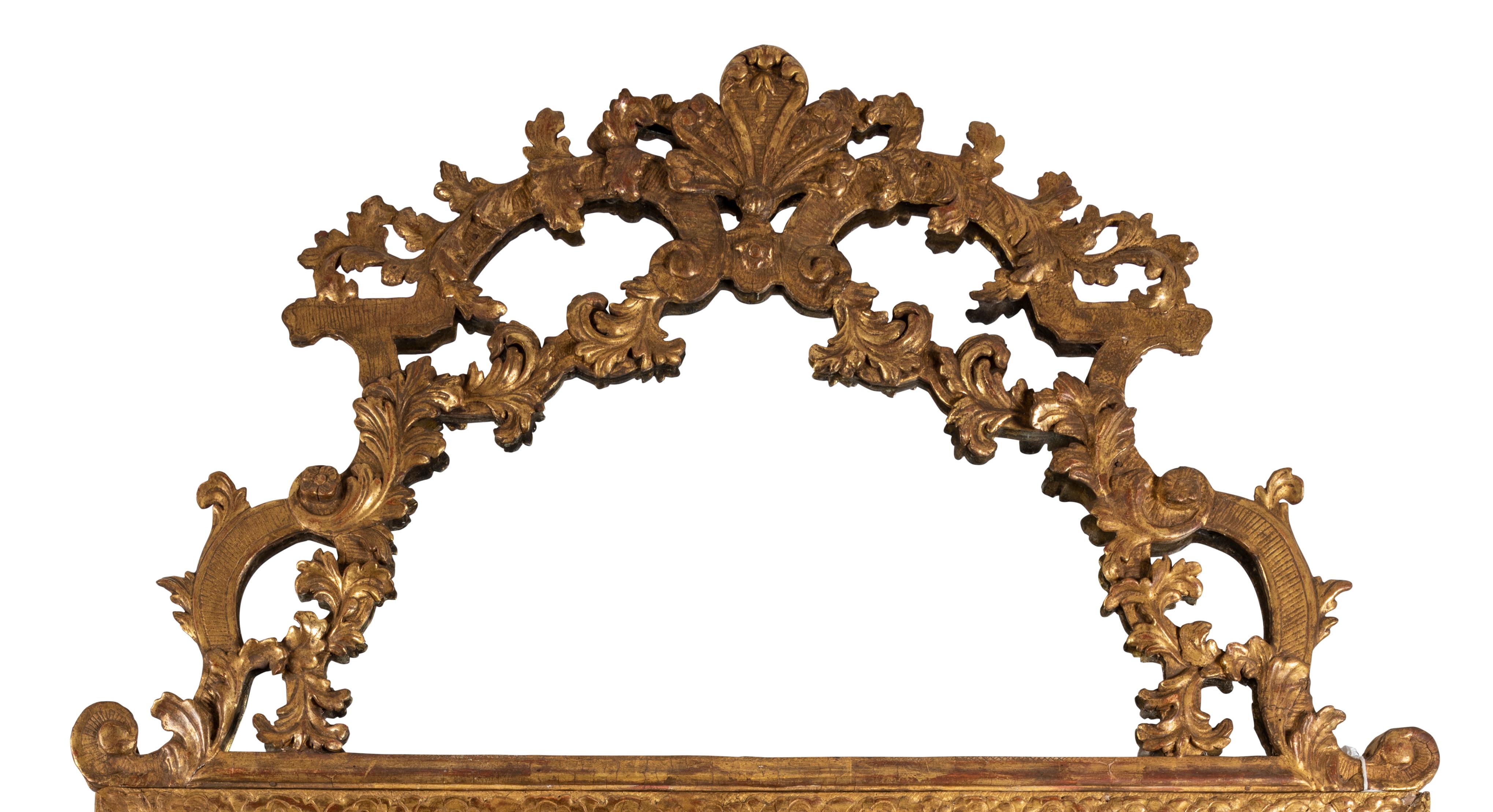 An Early 19th Century French Gilt Louis XV Style Mirror In Good Condition For Sale In Armadale, Victoria