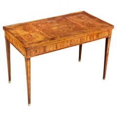 An Early 19th Century French Marquetry Tric Trac Table for Backgammon and Cards