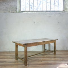 Early 19th Century French Sycamore & Oak Refectory Farmhouse Table