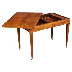 An Early 19th Century French Tric Trac Table for Backgammon and Cards