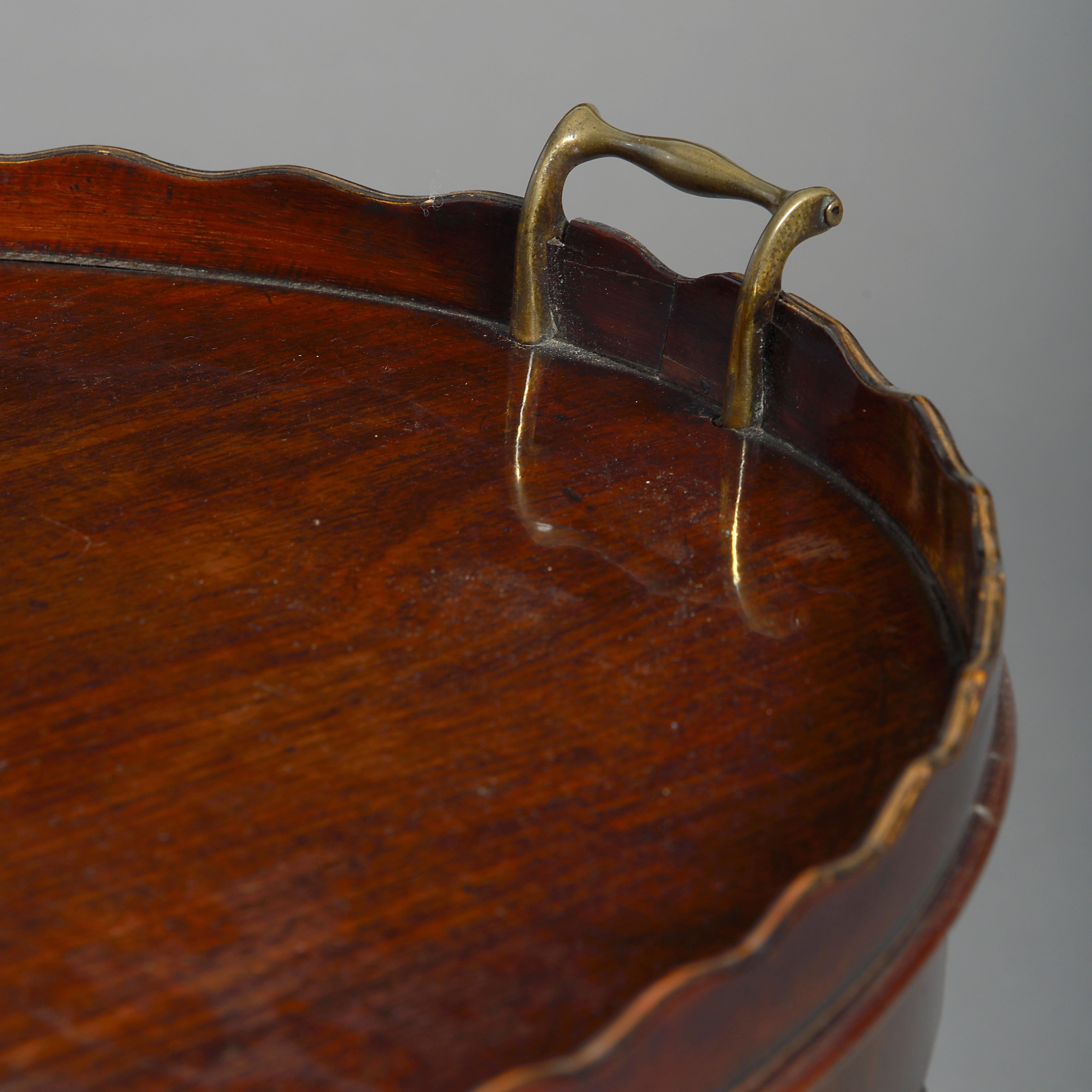 Early 19th Century George III Period Mahogany Tray as a Low Table In Good Condition In London, GB