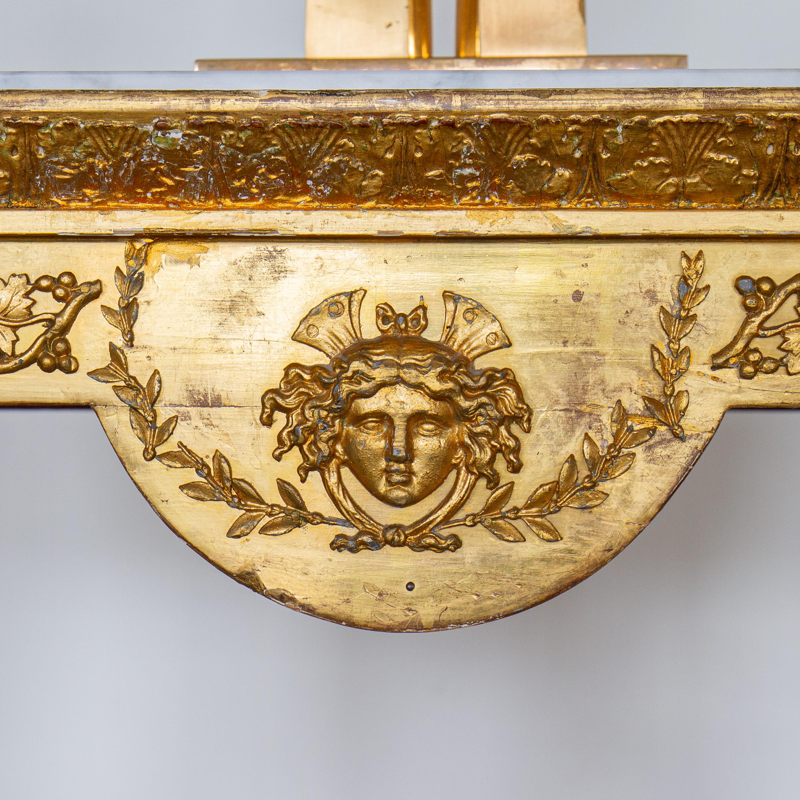 Early 19th Century Giltwood Console Table 1