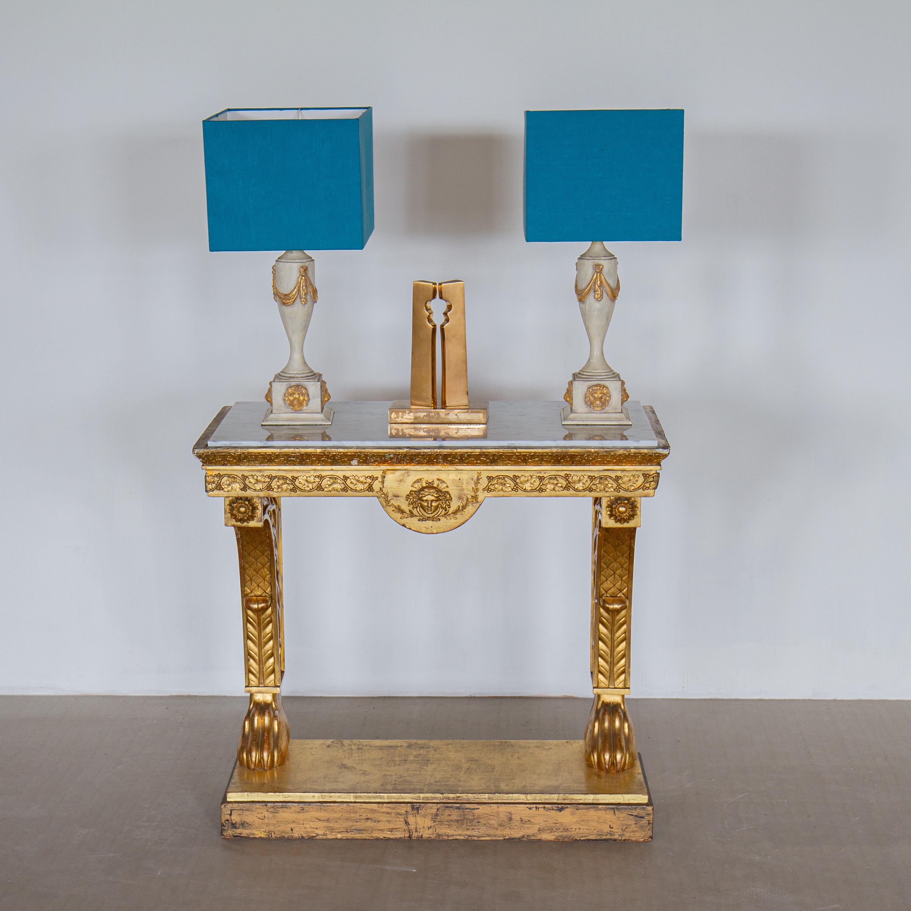 Early 19th Century Giltwood Console Table 3
