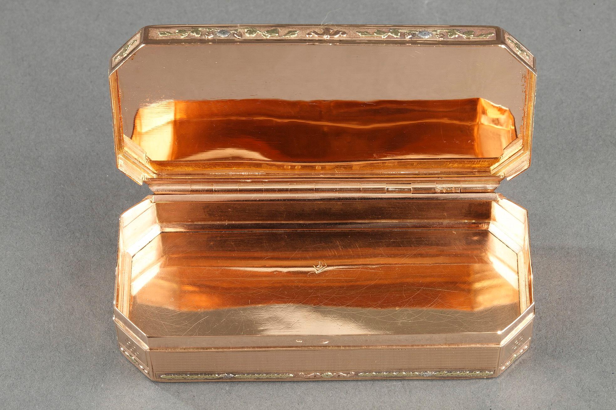 Goldschachtel aus dem frühen 19. Jahrhundert im Angebot 4