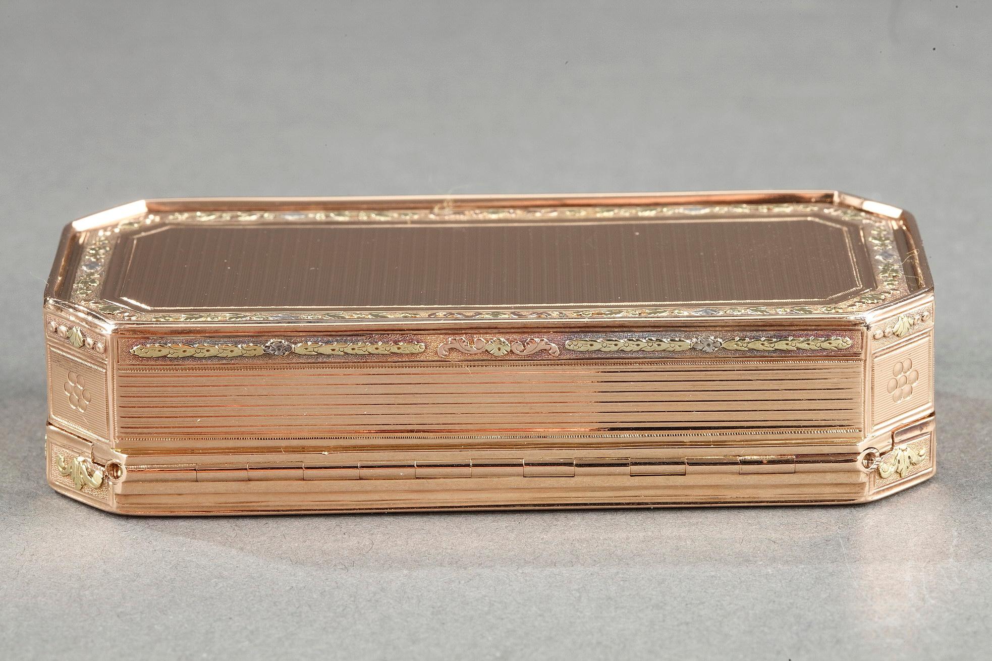 Caja de oro de principios del siglo XIX en venta 2