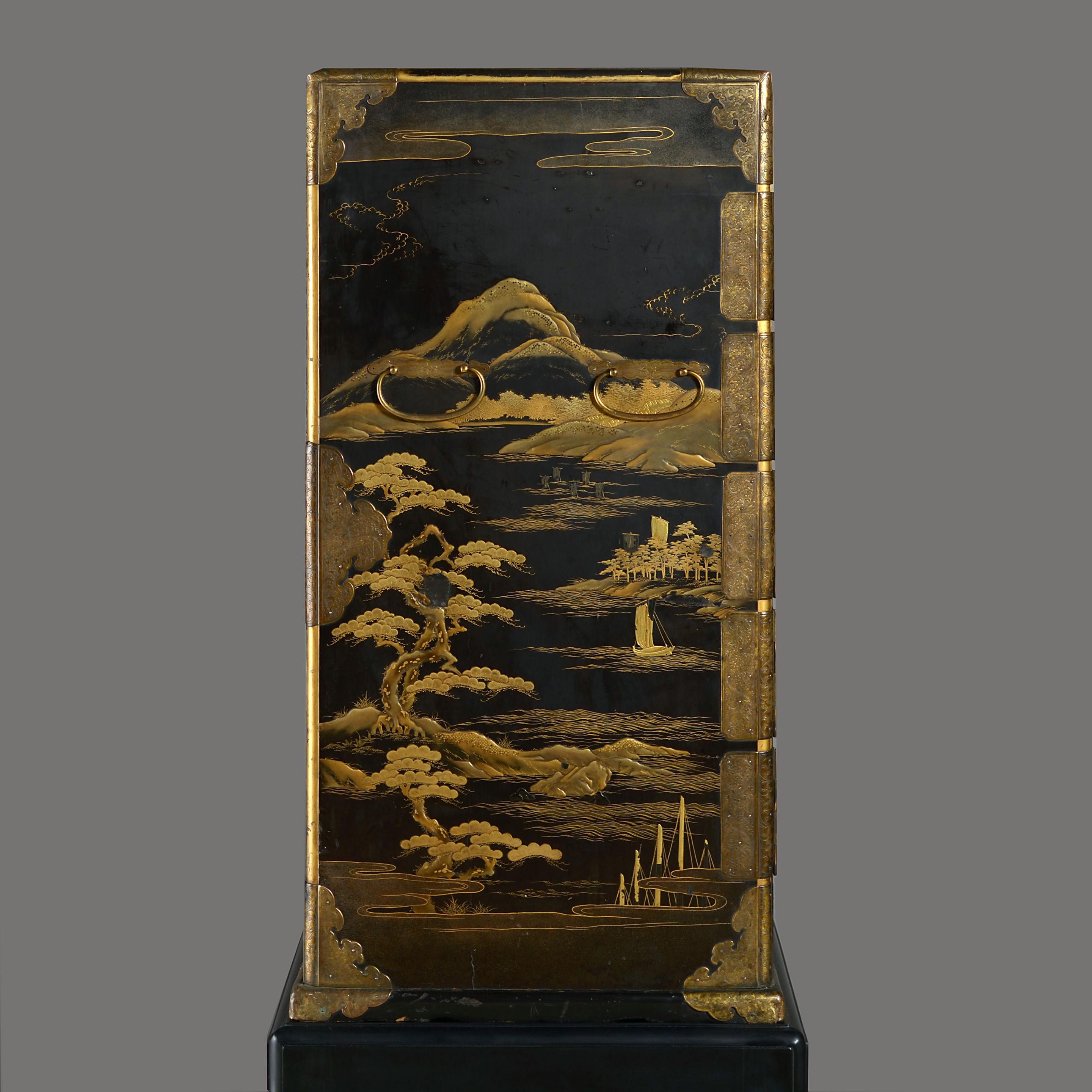 Mid-19th Century An Early 19th Century Lacquer Cabinet on Stand