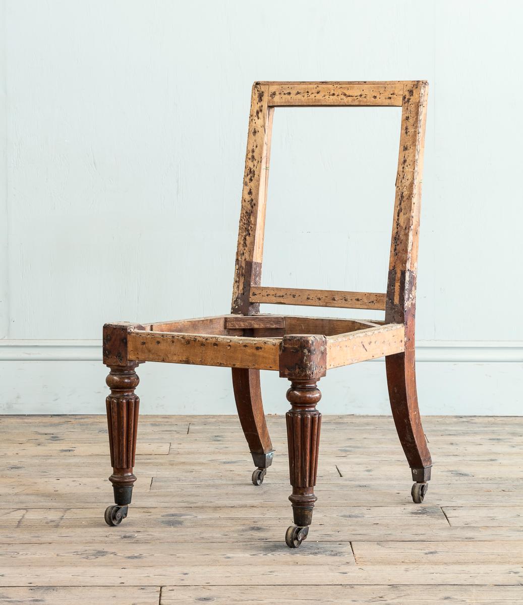 Chaise d'appoint en acajou du début du 19e siècle à la manière de Gillows

Hauteur : 94,5 cm, 37 1/4″.
Largeur : 51 cm, 20 1/8″.
Profondeur : 61 cm, 24″.