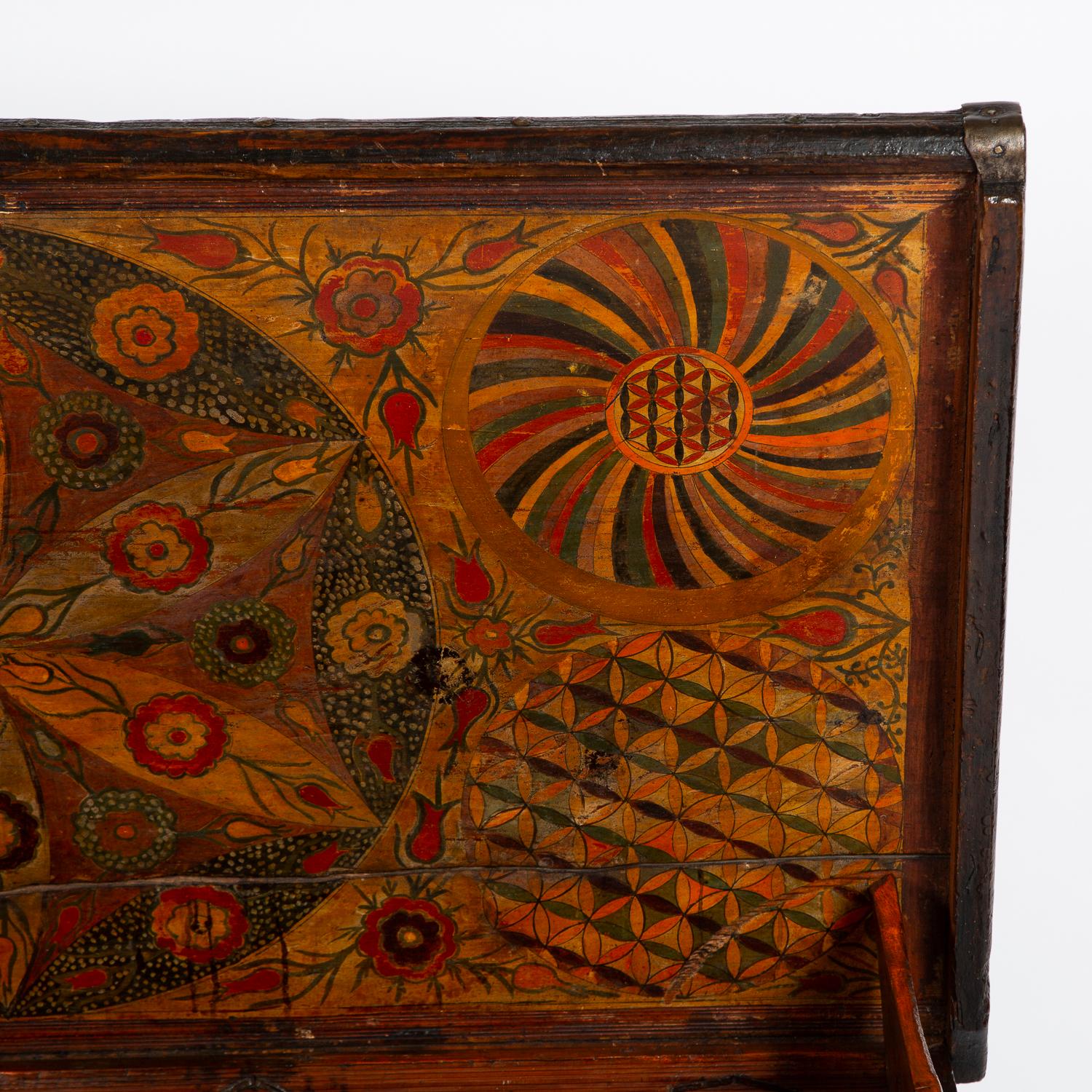 Early 19th Century Northern European Painted Chest 3