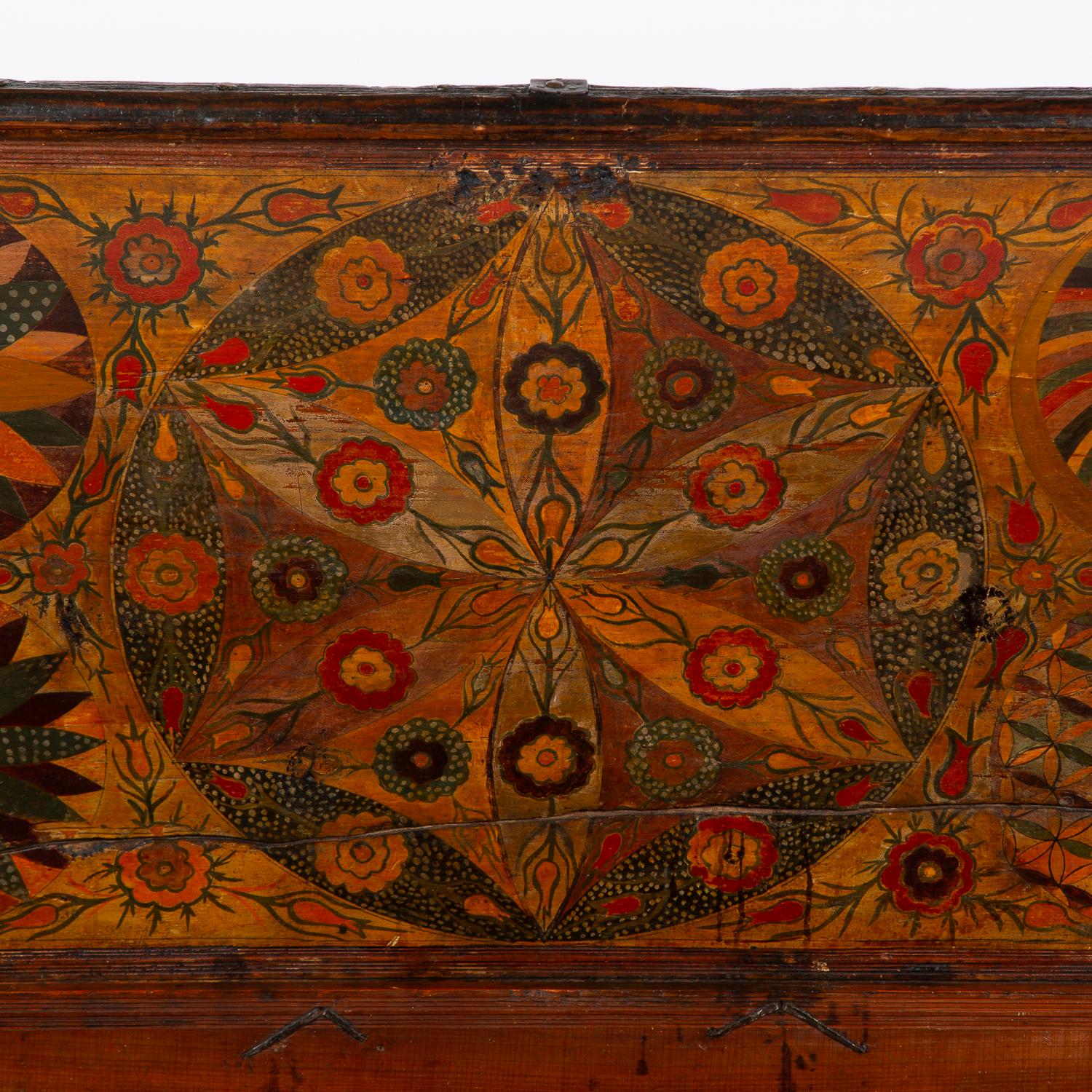 Early 19th Century Northern European Painted Chest 4