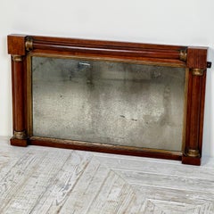 An Early 19Th Century Oak Overmantel Mirror