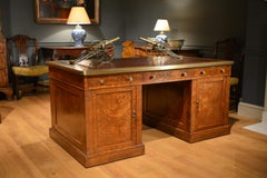 Early 19th Century Oak Partners Desk