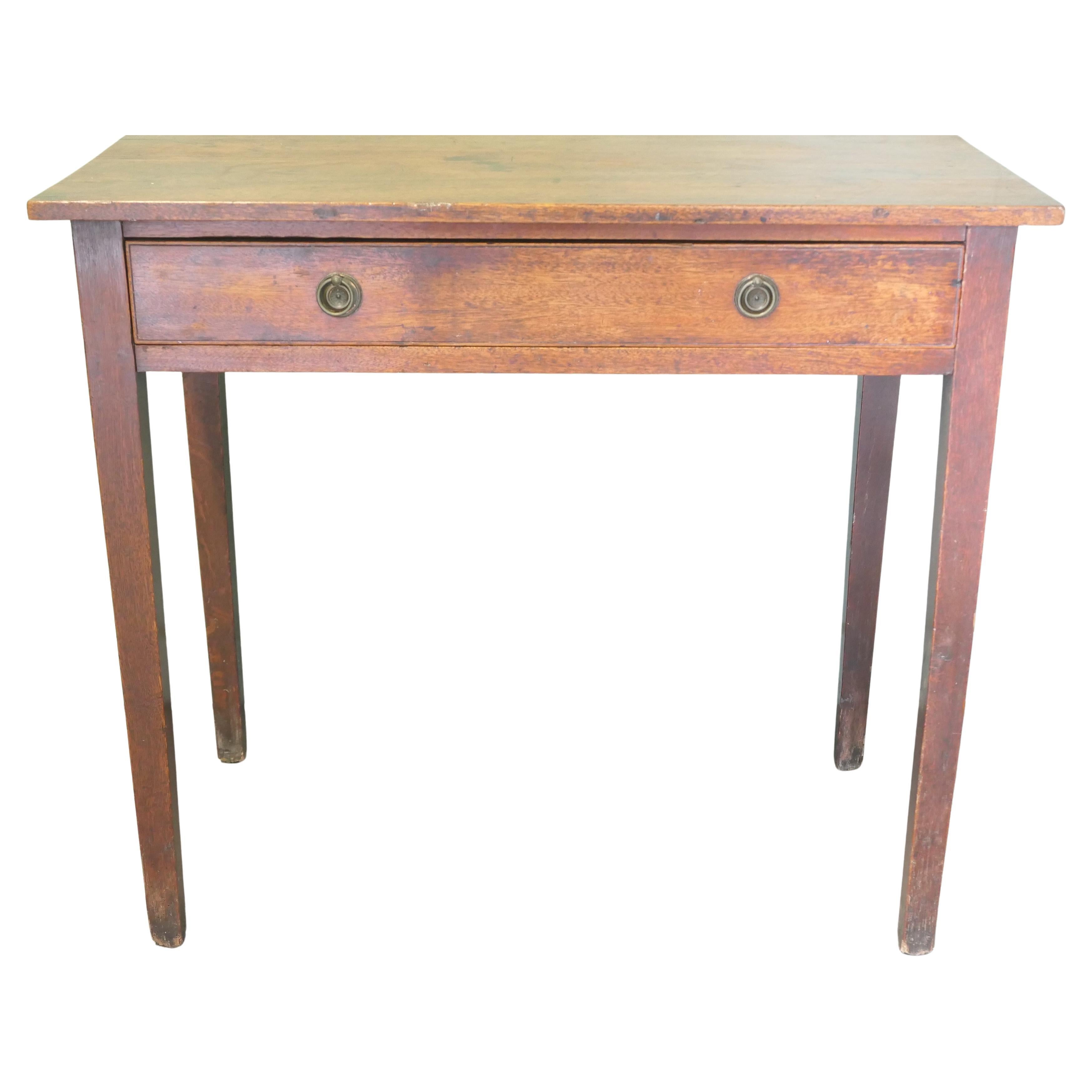 Table à écrire en Oak Oak du début du 19ème siècle