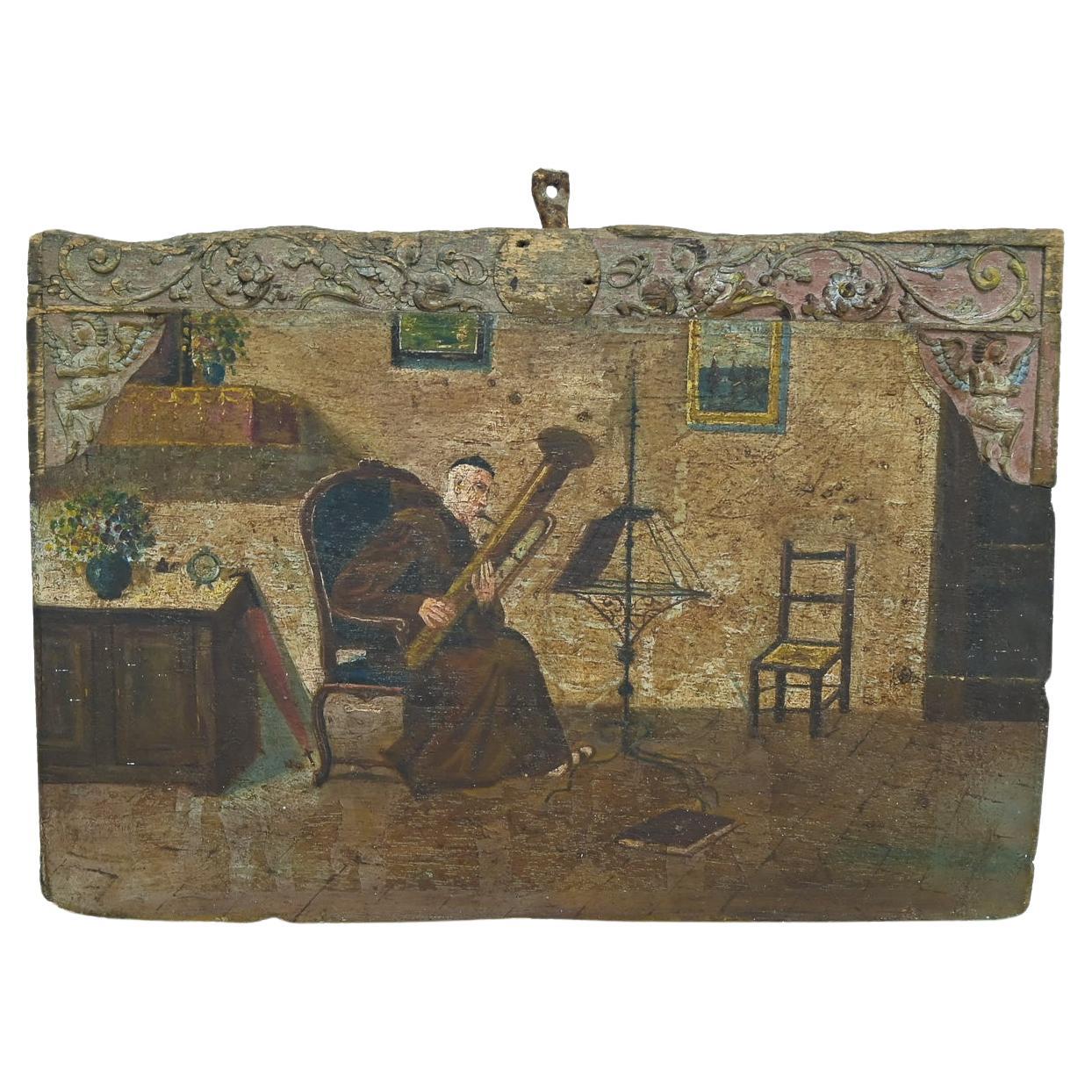 An Early 19th century Oil on Board Painting