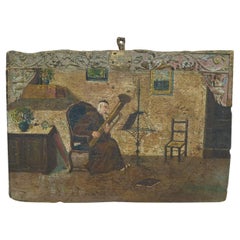 An Early 19th century Oil on Board Painting