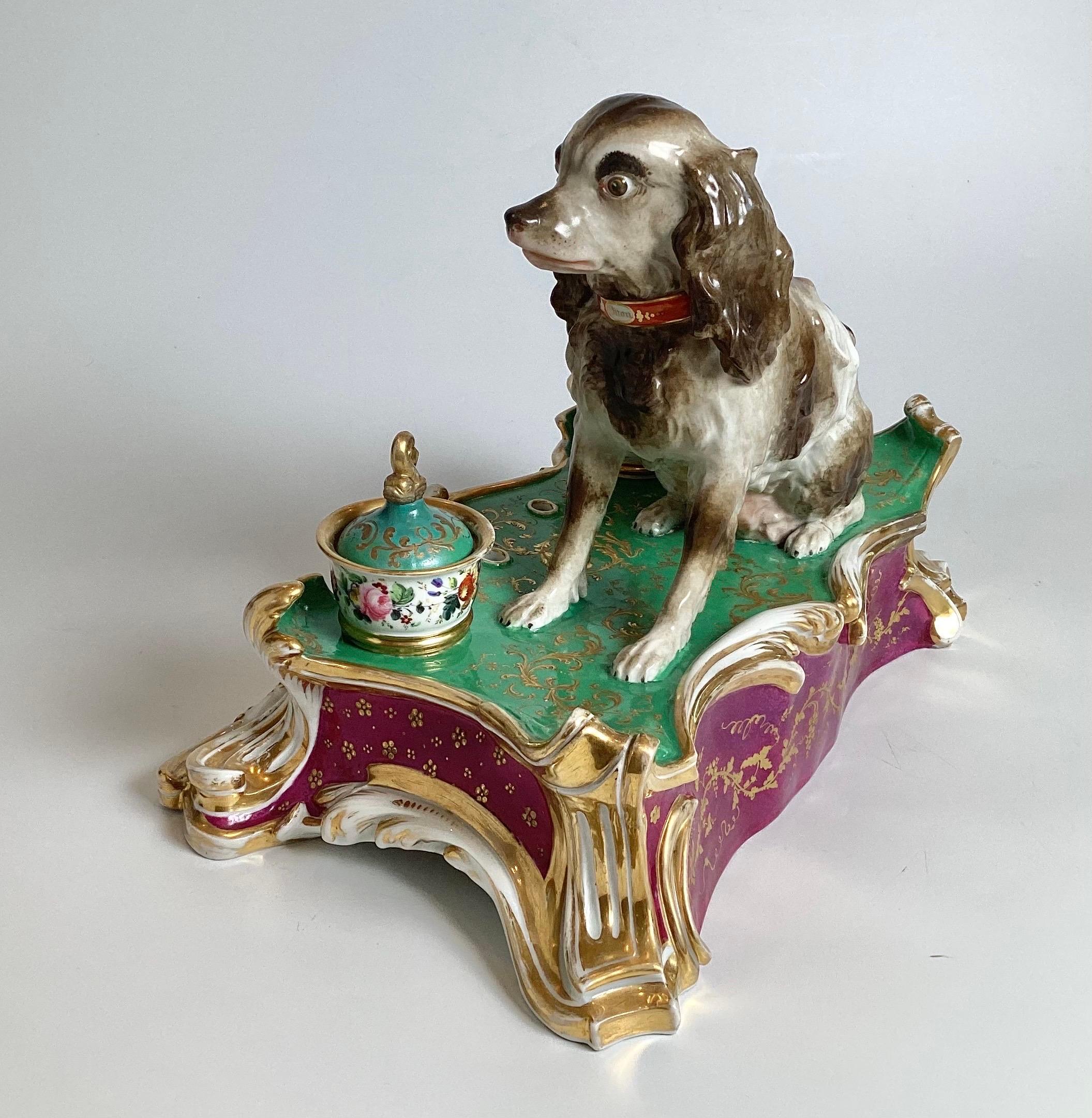 An Early 19th Century Paris Porcelain Inkstand For Sale 6