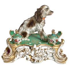 An Early 19th Century Paris Porcelain Inkstand