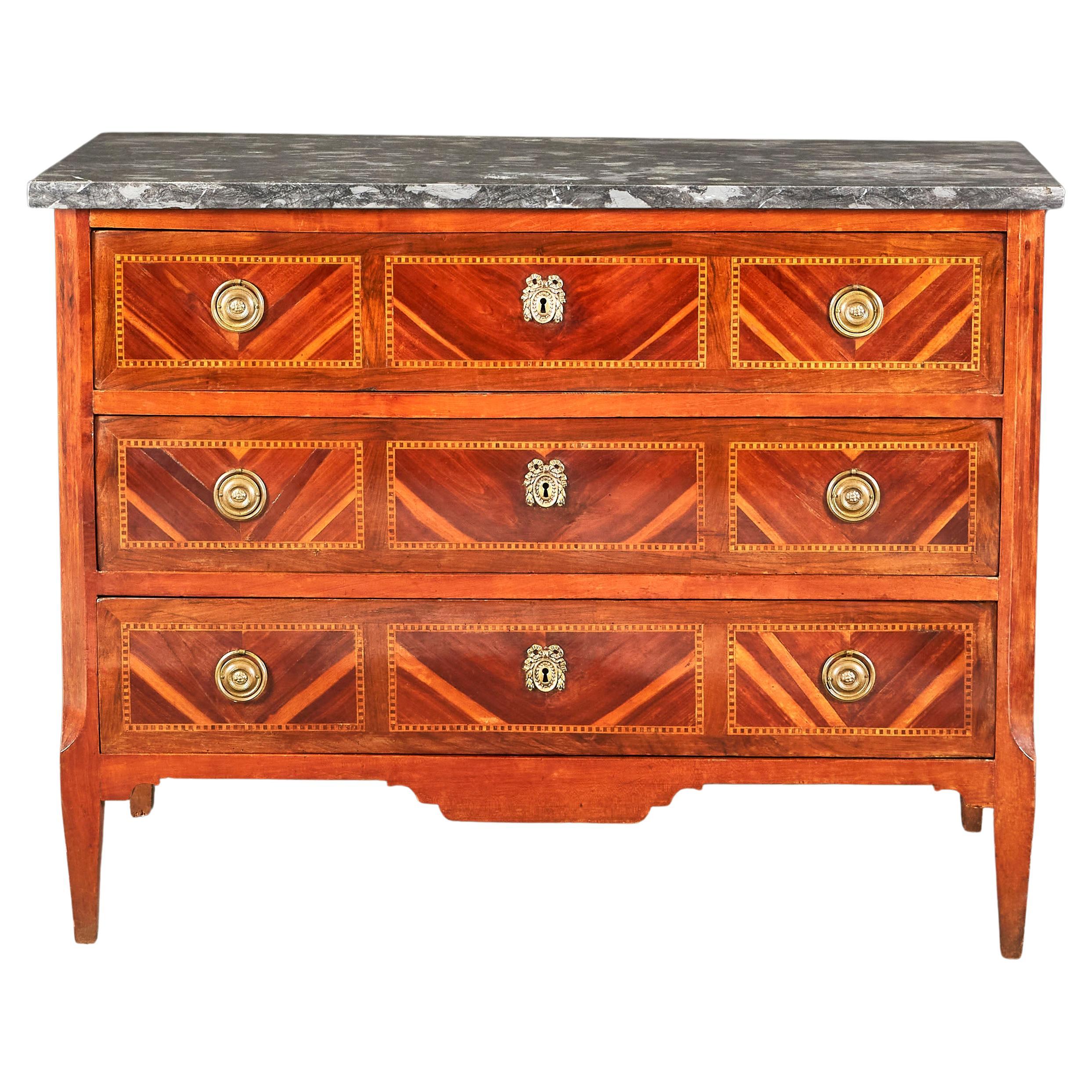 Early 19th Century Parquetry Commode