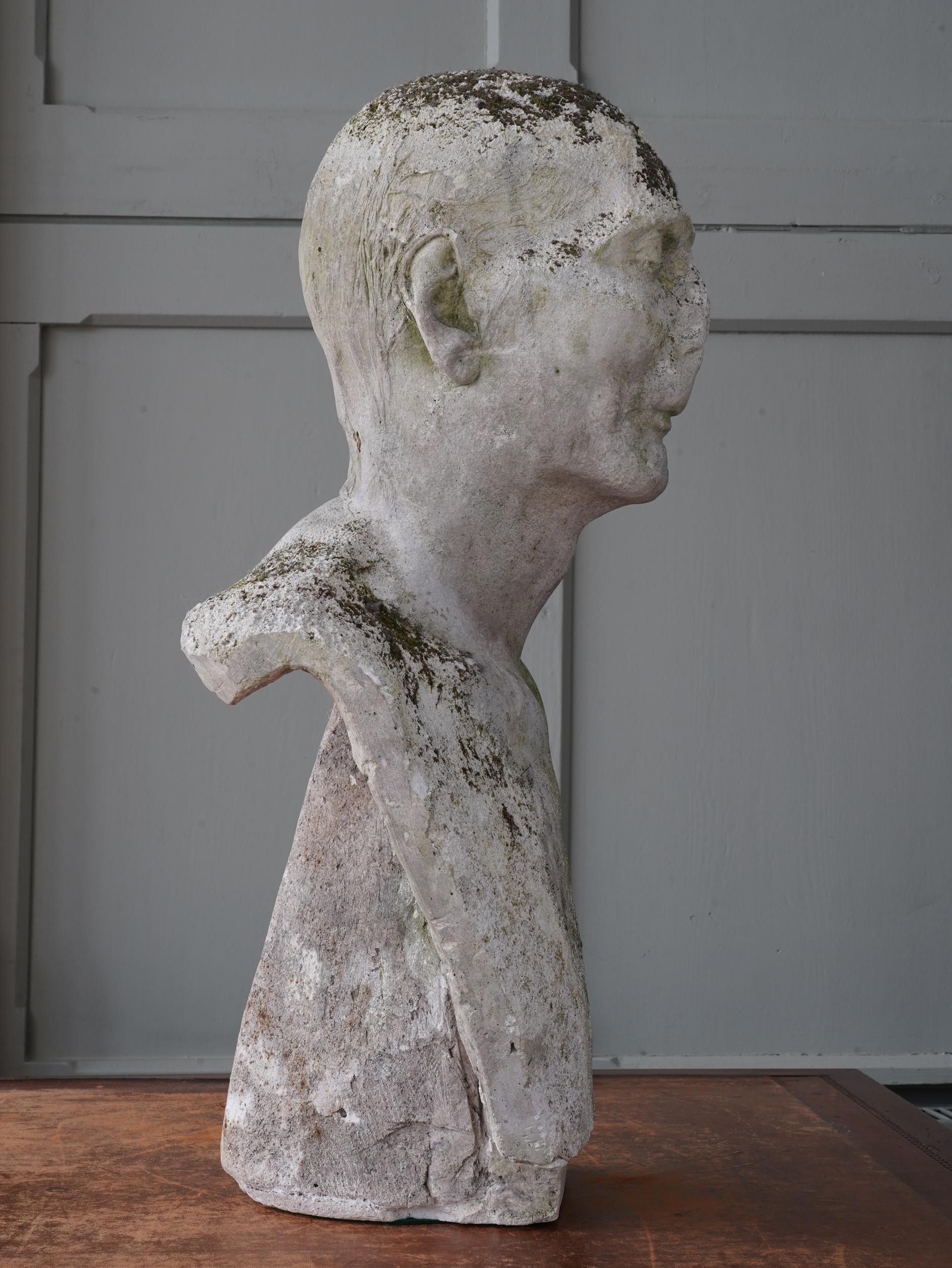 French Early 19th Century Plaster Death Mask