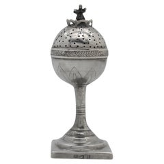 Antique An Early 19th Century Polish Silver Spice Container