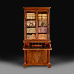 An Early 19th Century Regency Bureau Bookcase After Thomas Hope