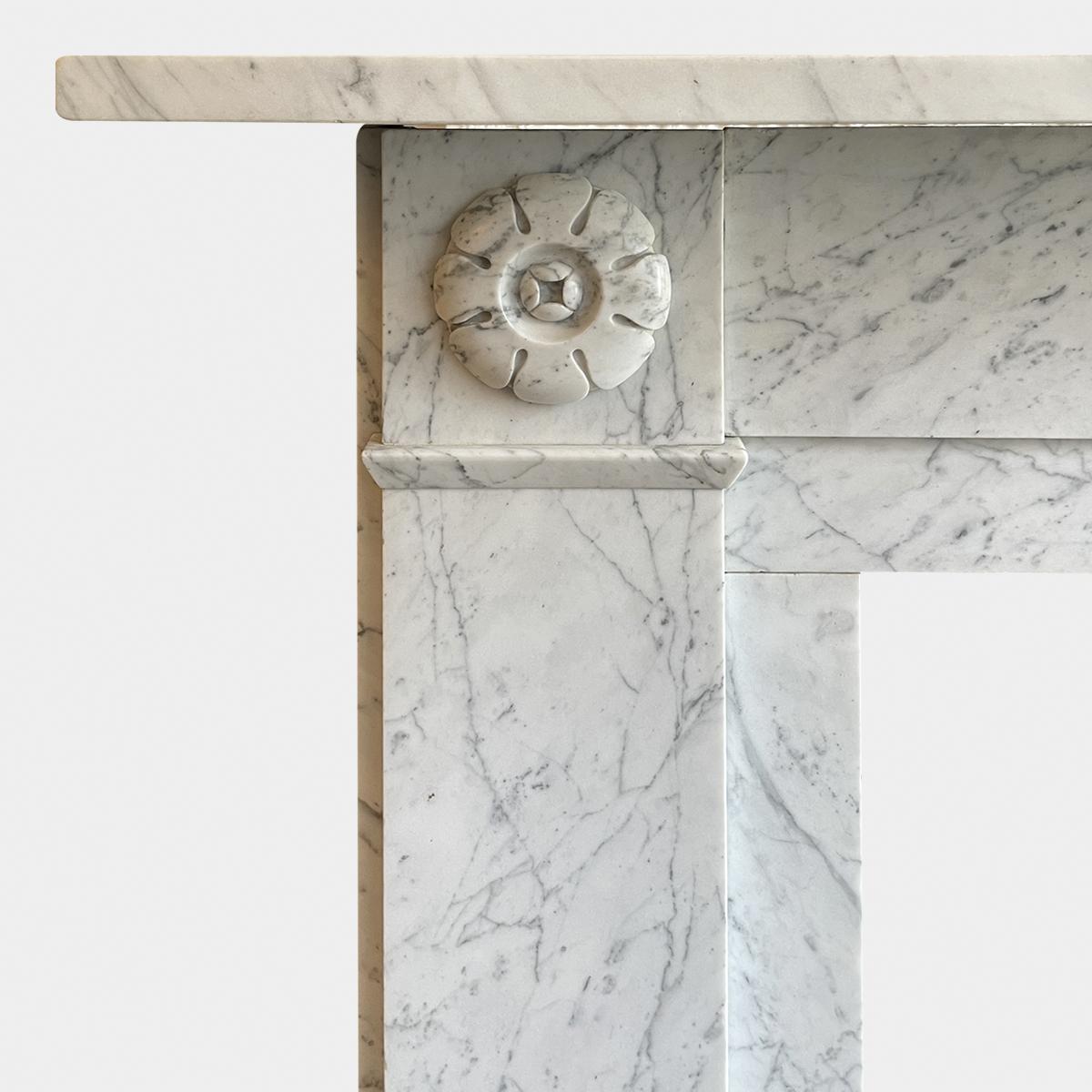 Early 19th Century Regency Marble Fireplace Mantel For Sale 1
