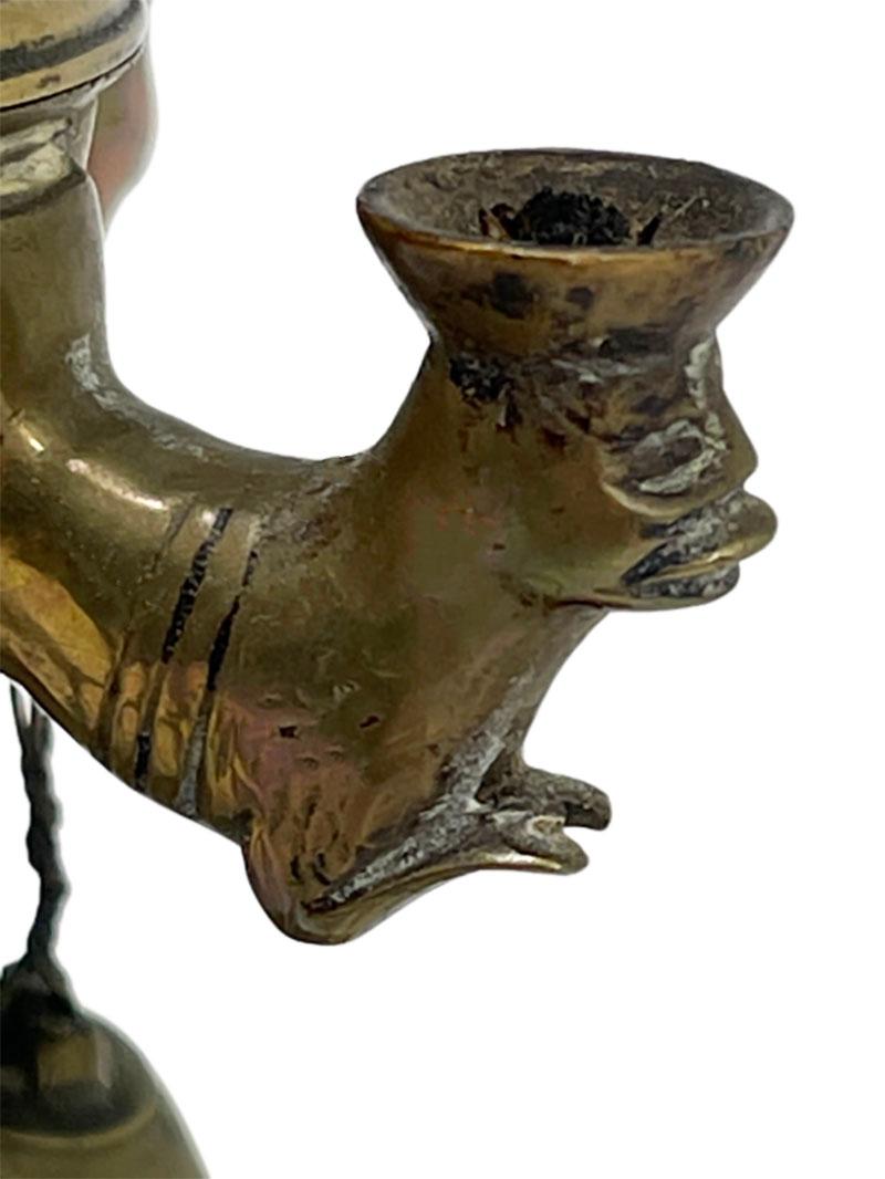 Kleine Öllampe „lucerne“ aus Messing, frühes 19. Jahrhundert im Zustand „Gut“ im Angebot in Delft, NL
