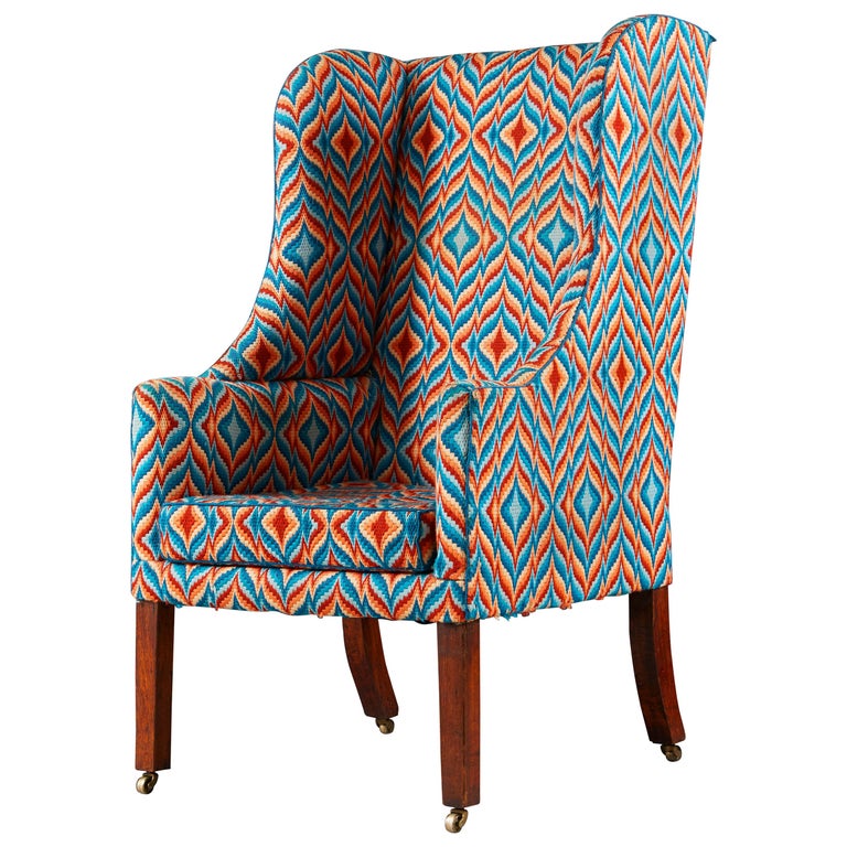 Wingback armchair, early 19th century 