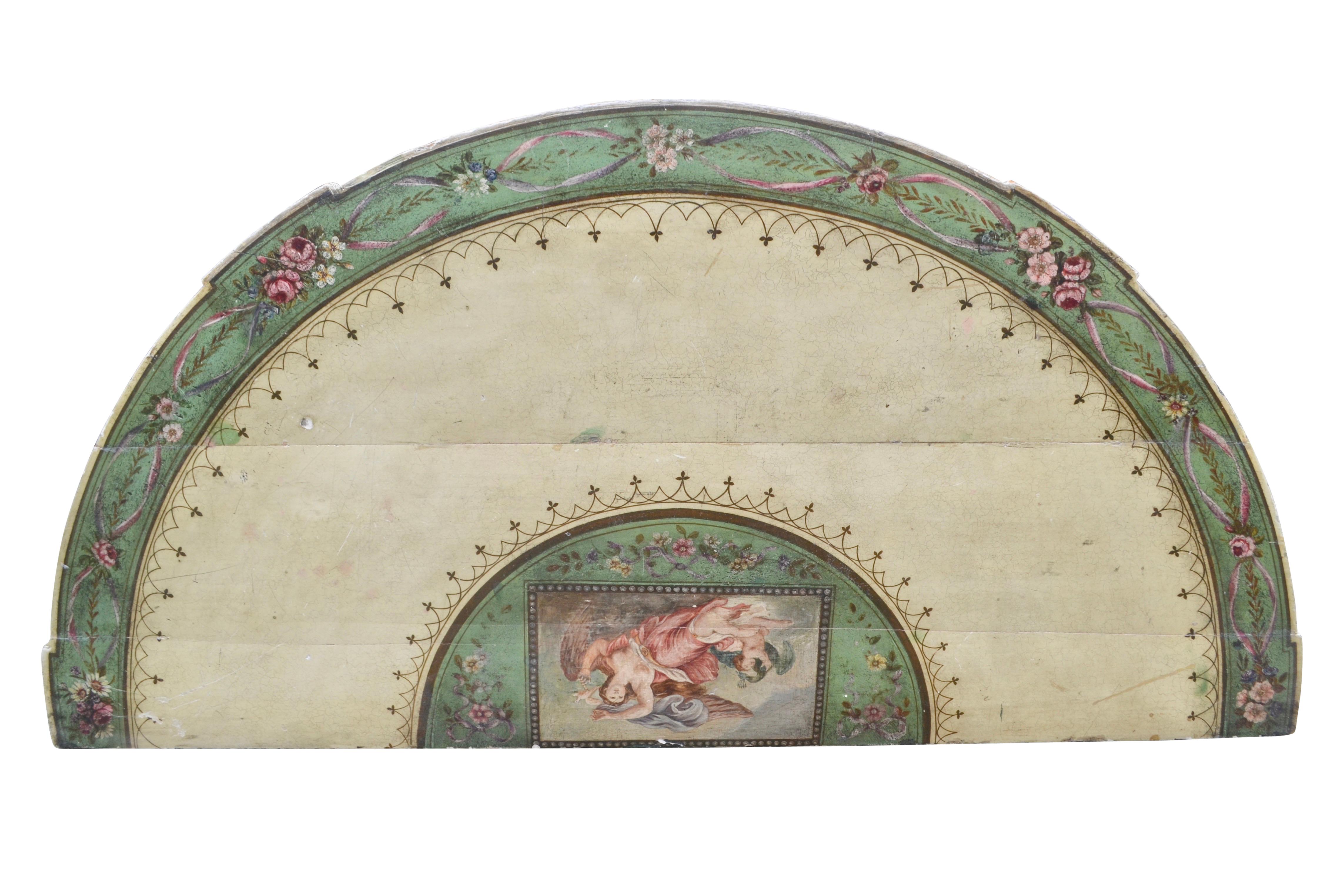 Fin du 18e siècle, table console à demi-lune de la période Adam État moyen - En vente à Vancouver, British Columbia
