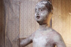 Early 19th Century Italian Carved Wood and Papier-Mâché Mannequin of a Lady
