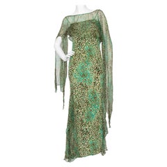 Elie Saab - Robe de soirée en jersey du début des années 2000