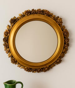 Ein französischer Spiegel aus geschnitztem Giltwood aus dem frühen 20.